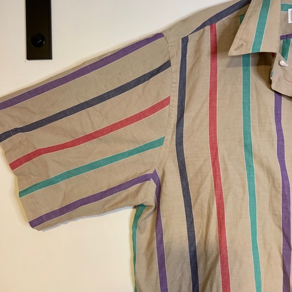 Men’s Vintage Striped Button Down - Picture 3 of 4